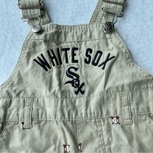 Chicago White Sox Baby Toddler Overall Shorts Sz 23 Mths